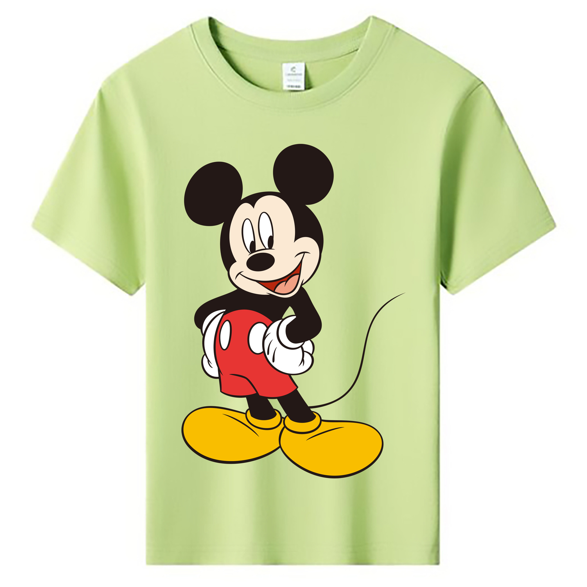 ミッキーマウス Mickey Mouse 綿100％キッズTシャツ（フロントプリント）